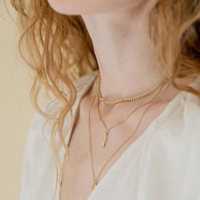 Gold Layered Necklace Set